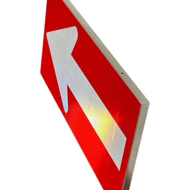 L400*B280*H2,0mm 3M reflektierende Folie Pfeiltafel Verkehrsschild Anpassbar für Verkehrssicherheit