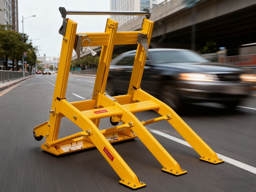 Mobiles Fahrzeugbarriere tragbares Fahrzeugbarriere-System, ideal für temporäre Verkehrsableitung und Zufahrtsmanagement
