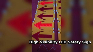 Prüfung und Verpackung von LED-beleuchteten Pfeiltafeln
