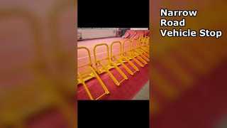 Installation mobiler Fahrzeugbarrieren von MVB