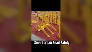 Kompakte Fahrzeugbarriere für städtische Straßen mit niedriger Geschwindigkeit